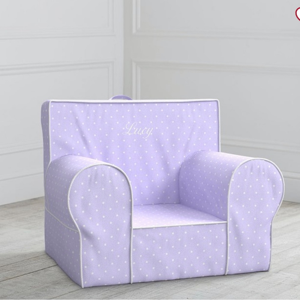 Pottery Barn Kids Anywhere Chair Polka Dot Slipcover (COVER ONLY)